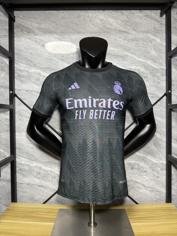 Player Version 2025-2026 Real Madrid Black Special Version Soccer Jersey Real Football Shirt
