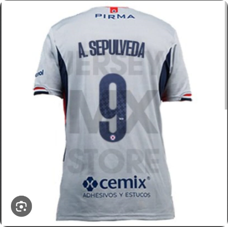 Player Version 2025-2026 Cruz Azul #9 Sepúlveda Away Soccer Jersey Football Shirt