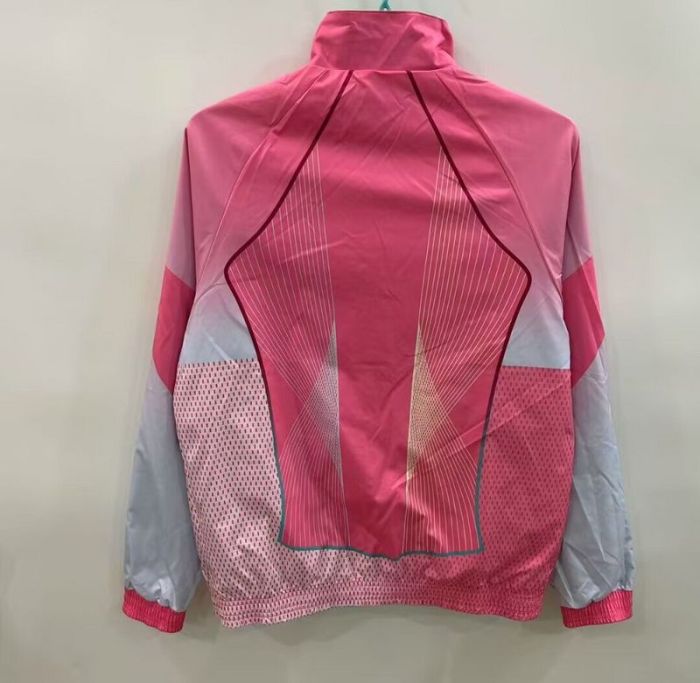2025-2026 Barcelona Green/Pink Soccer Reversible Windbreaker Jacket Football Jacket
