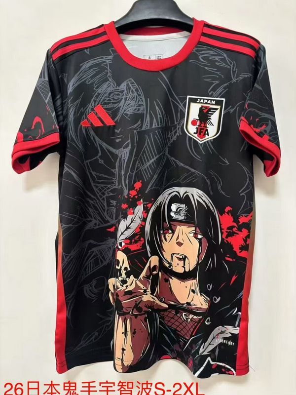 Fan Version 2025 Japan Black Comic Soccer Jersey Football Shirt