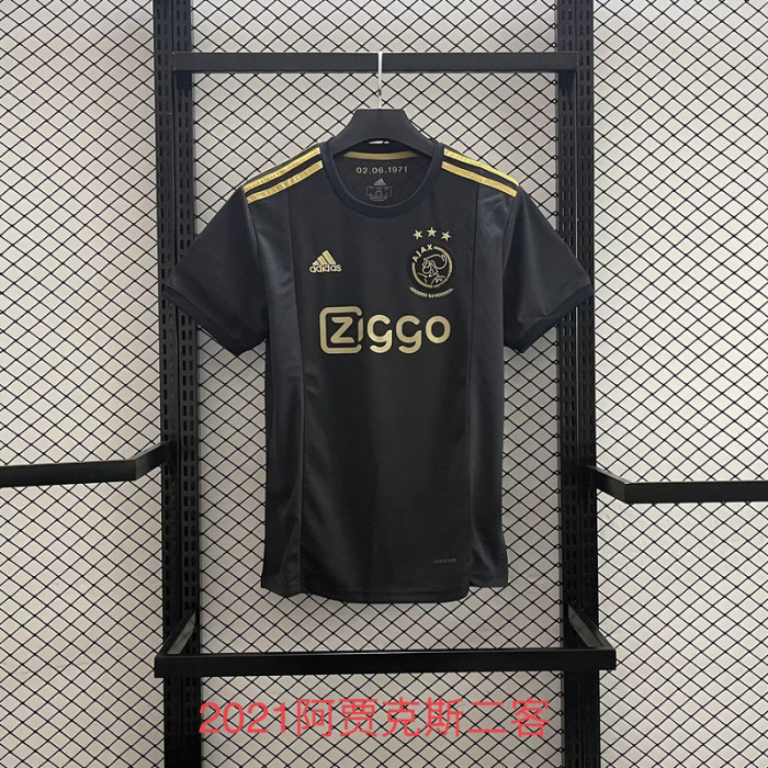 Retro Jersey 2020-2021 Ajax Third Away Black Soccer Jersey Vintage Football Shirt