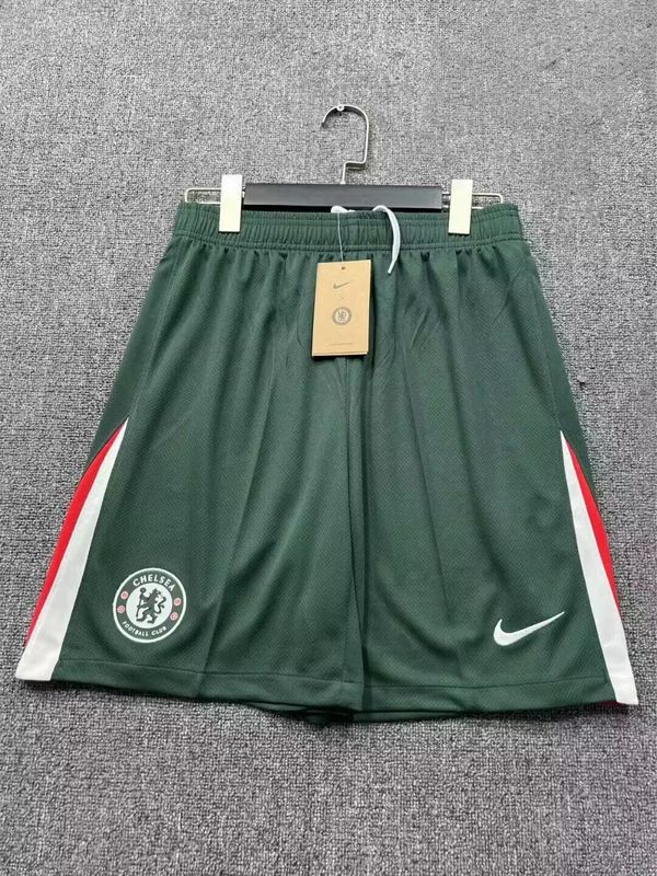 Fan Version 2025-2026 Chelsea Away Green Soccer Shorts Football Shorts