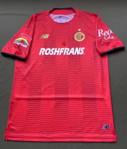 Player Version 2025-2026 Deportivo Toluca Home Soccer Jersey Football Shirt