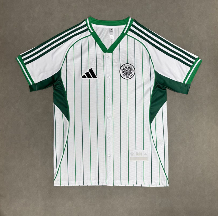2025-2026 Celtic White MLB Jersey Baseball Shirt