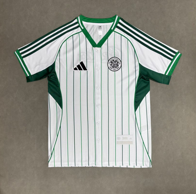 2025-2026 Celtic White MLB Jersey Baseball Shirt