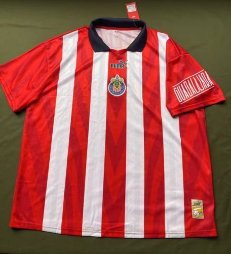 Retro Model 2025-2026 Chivas Red/White Soccer Jersey Football Shirt