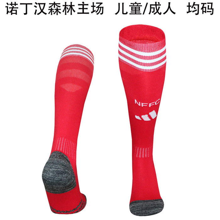 Youth/Adult 2025-2026 Nottingham Forest Away Red Soccer Socks Football Socks