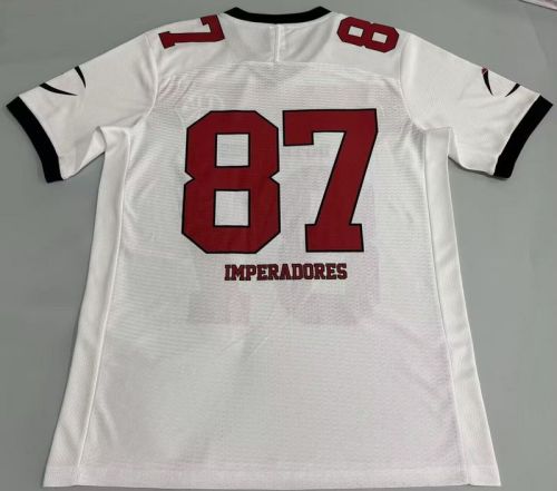 2025-2026 Flamengo White NFL Jersey 87 Shirt