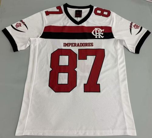 2025-2026 Flamengo White NFL Jersey 87 Shirt