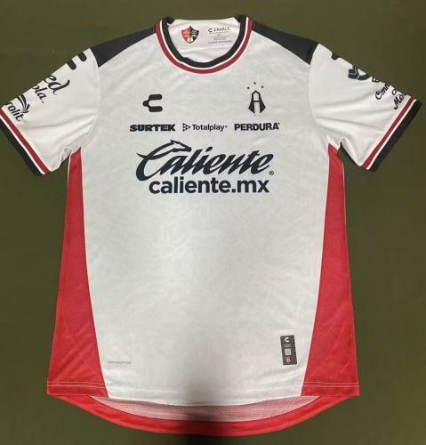 Player Version 2025-2026 Club Atlas Away White Soccer Jersey Football Shirt