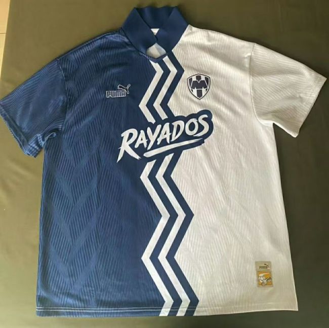Retro Model 2025-2026 Monterrey Blue/White Soccer Jersey Menterrey Football Shirt