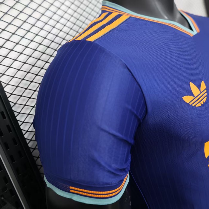 Player Version 2025-2026 Newcastle United Third Away Blue Soccer Jersey Football Shirt