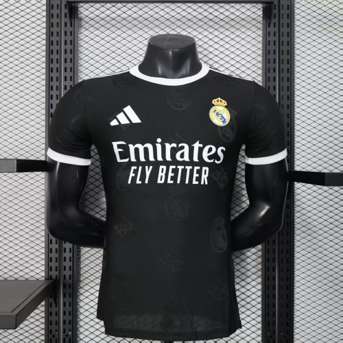 Player Version 2025-2026 Real Madrid Black Special Version Soccer Jersey Real Football Shirt