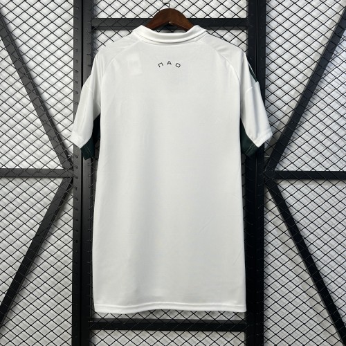 Fan Version 2025-2026 Panathinaikos Away White Soccer Jersey Football Shirt