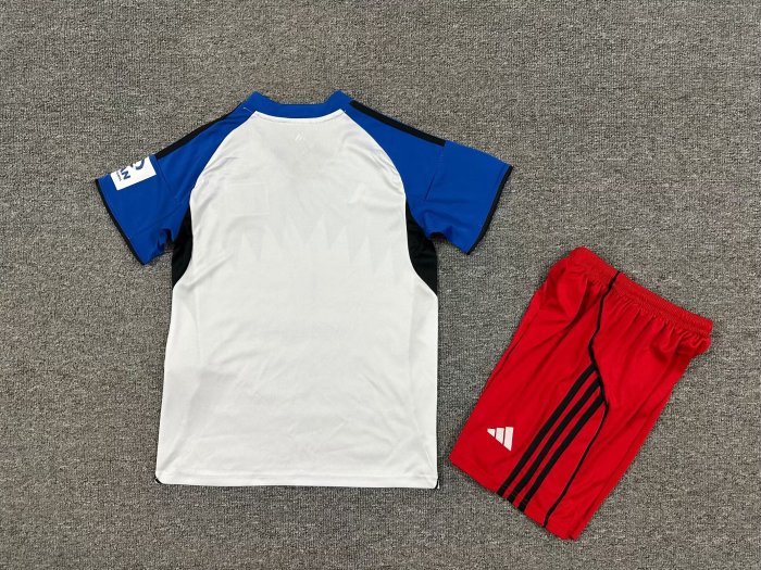 Youth Uniform Kids Kit 2025-2026 Hamburg Home Soccer Jersey Shorts Child Hamburger Football Set