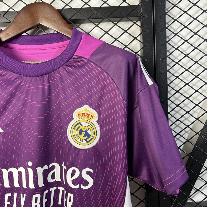 Fans Version 2025-2026 Real Madrid Purple Goalkeeper Soccer Jersey Real Football Shirt