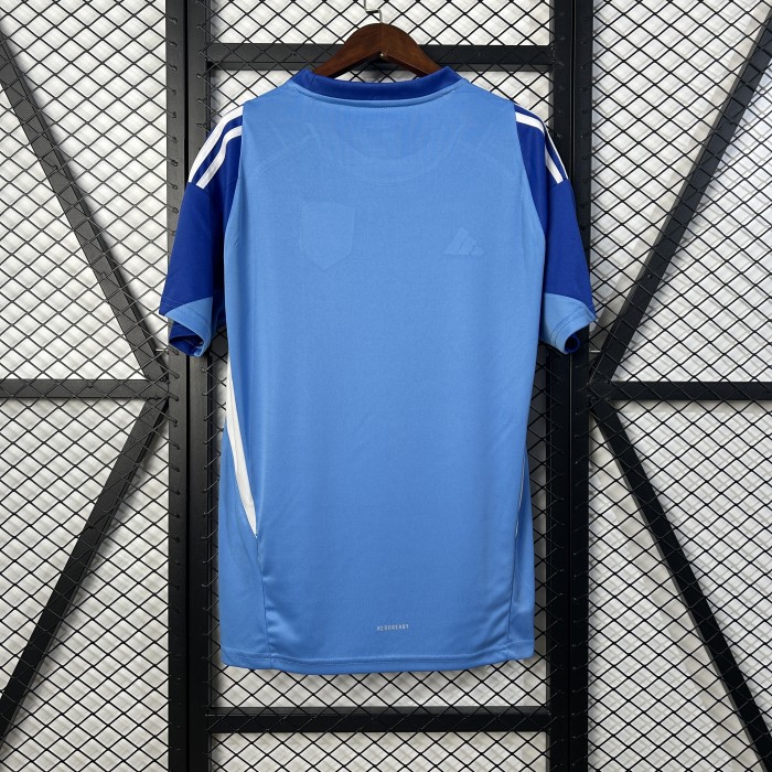 Fan Version 2025-2026 Atletico Madrid Blue Goalkeeper Soccer Jersey Football Shirt