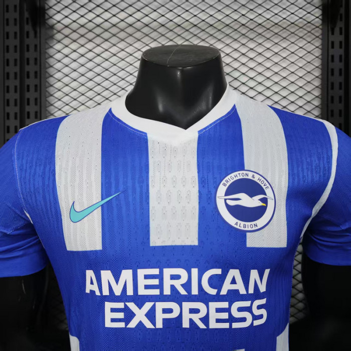 Player Version 2025-2026 Brighton & Hove Albion Home Soccer Jersey Football Shirt