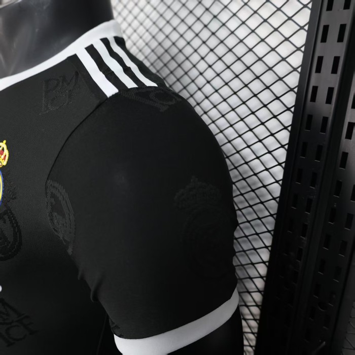 Player Version 2025-2026 Real Madrid Black Special Version Soccer Jersey Real Football Shirt