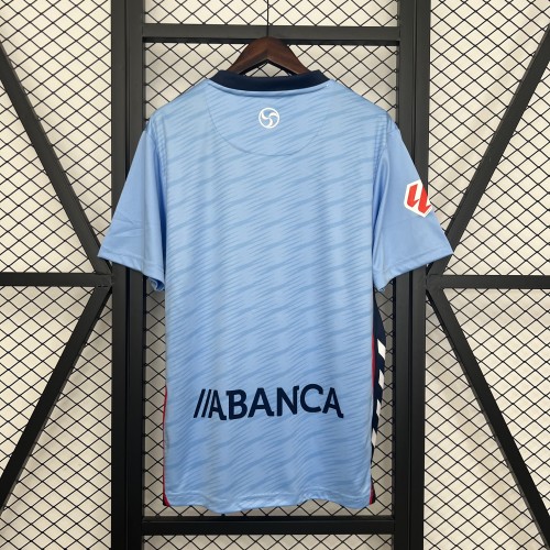with Laliga Patch Fans Version 2025-2026 Celta de Vigo Home Soccer Jersey Football Shirt