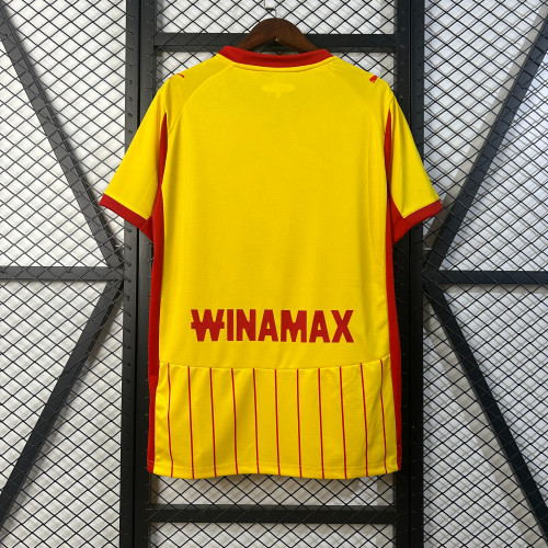 Maillot Lens Fan Version 2025-2026 RC Lens Home Soccer Jersey Football Shirt