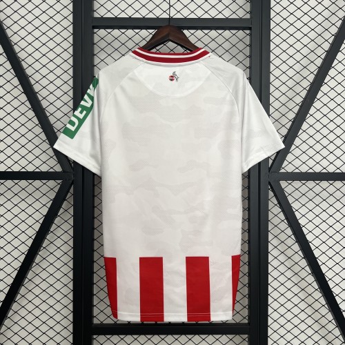 Fans Version 2025-2026 1. FC Köln Home Soccer Jersey Koln Fooball Shirt