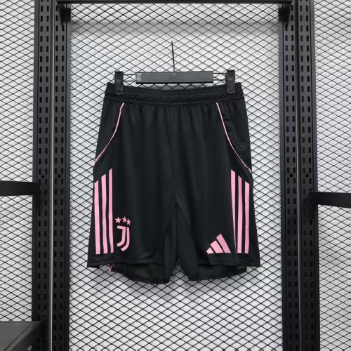 Player Version 2025-2026 Juventus Home Black Soccer Shorts Football Shorts