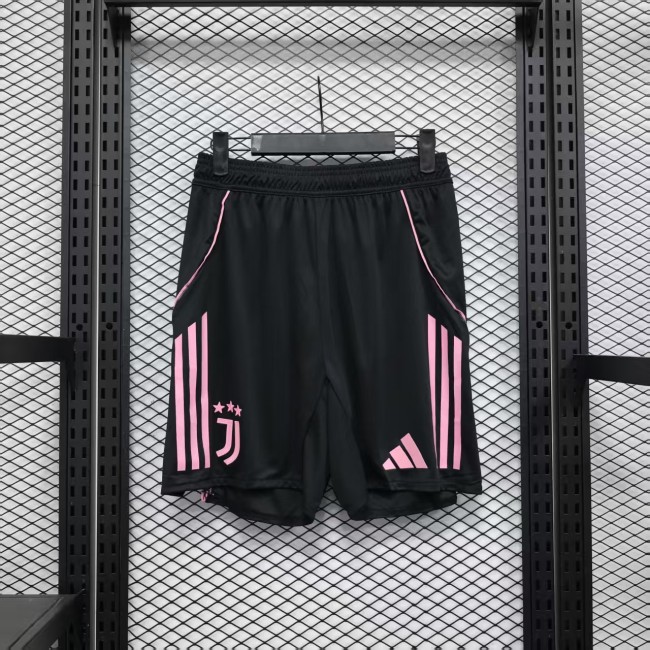 Player Version 2025-2026 Juventus Home Black Soccer Shorts Football Shorts