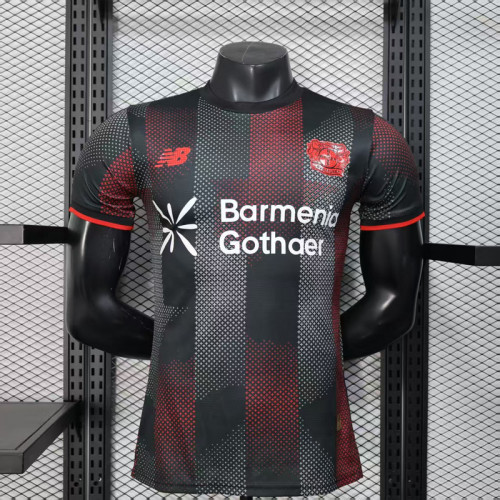 Player Version 2025-2026 Bayer 04 Leverkusen Home Soccer Jersey Football Shirt