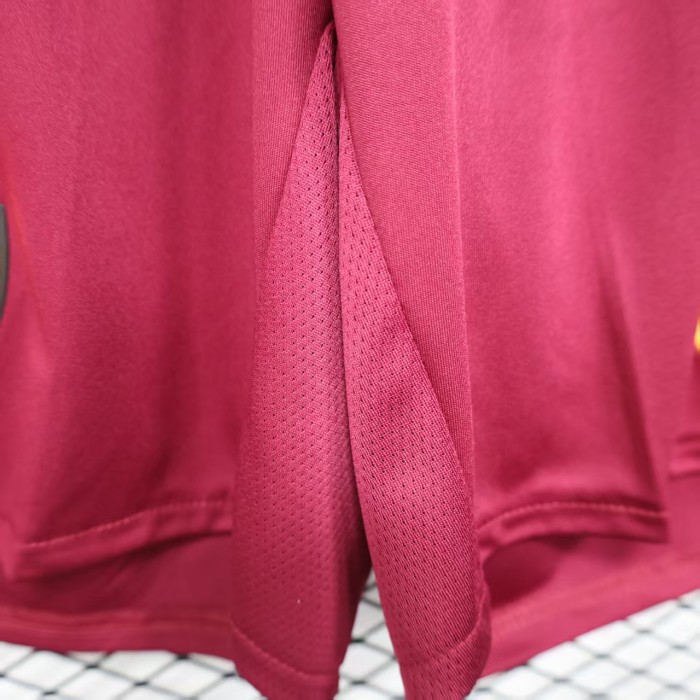 Player Version 2025-2026 As Roma Home Soccer Shorts Football Shorts