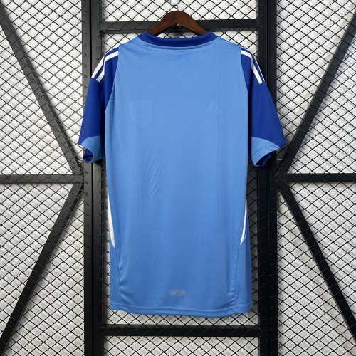 Fan Version 2024-2025 Venezuela Blue Goalkeeper Soccer Jersey Football Shirt