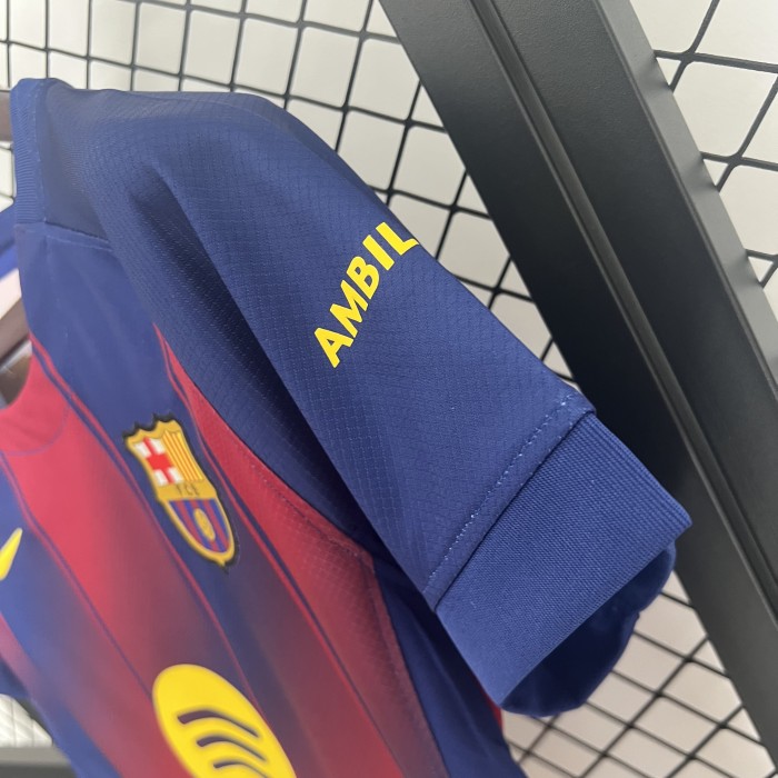 Women 2025-2026 Barcelona Home Soccer Jersey Girl Football Shirt