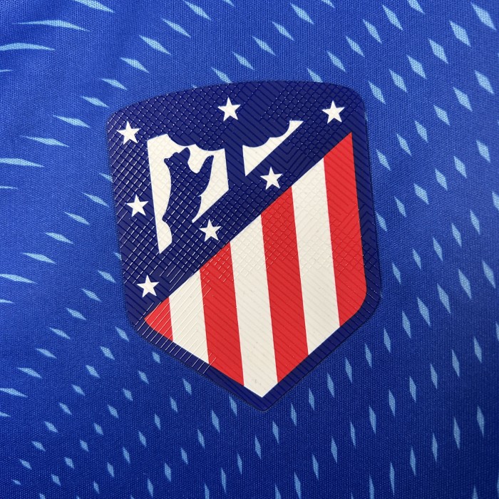 Fan Version 2025-2026 Atletico Madrid Blue Goalkeeper Soccer Jersey Football Shirt