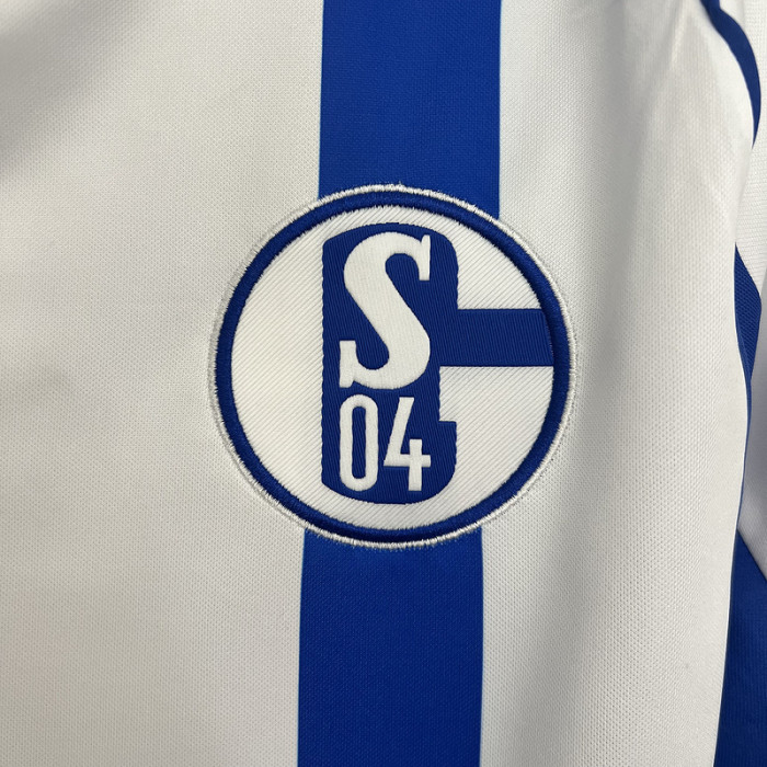 Fan Version 2025-2026 Schalke 04 Away White Soccer Jersey Football Shirt