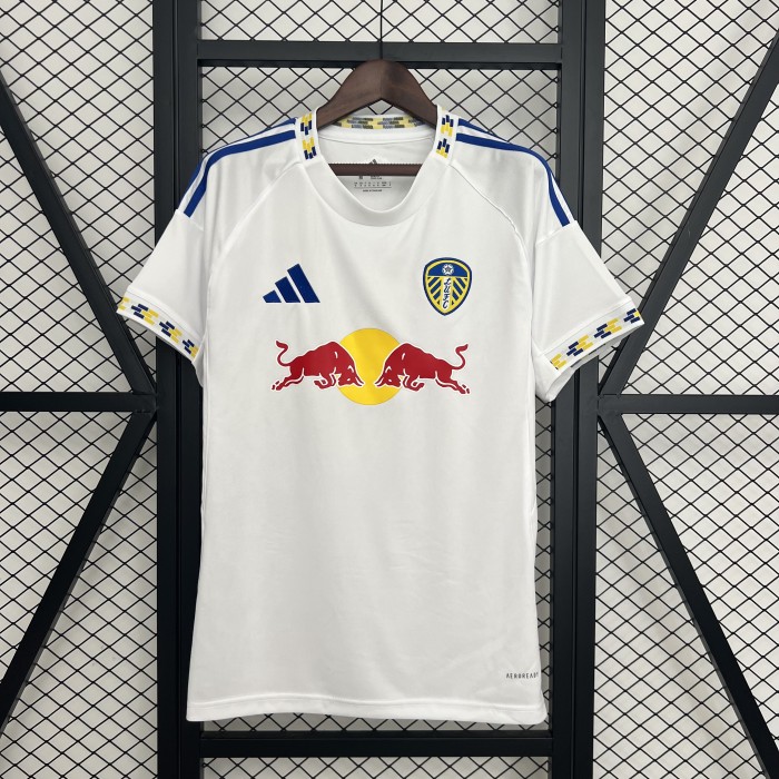 Fan Version 2025-2026 Leeds United Home Soccer Jersey Football Shirt