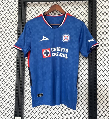 Fan Version 2025-2026 Cruz Azul Home Soccer Jersey Football Shirt