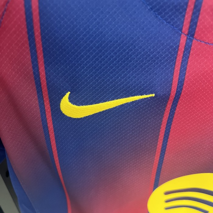 Women 2025-2026 Barcelona Home Soccer Jersey Girl Football Shirt