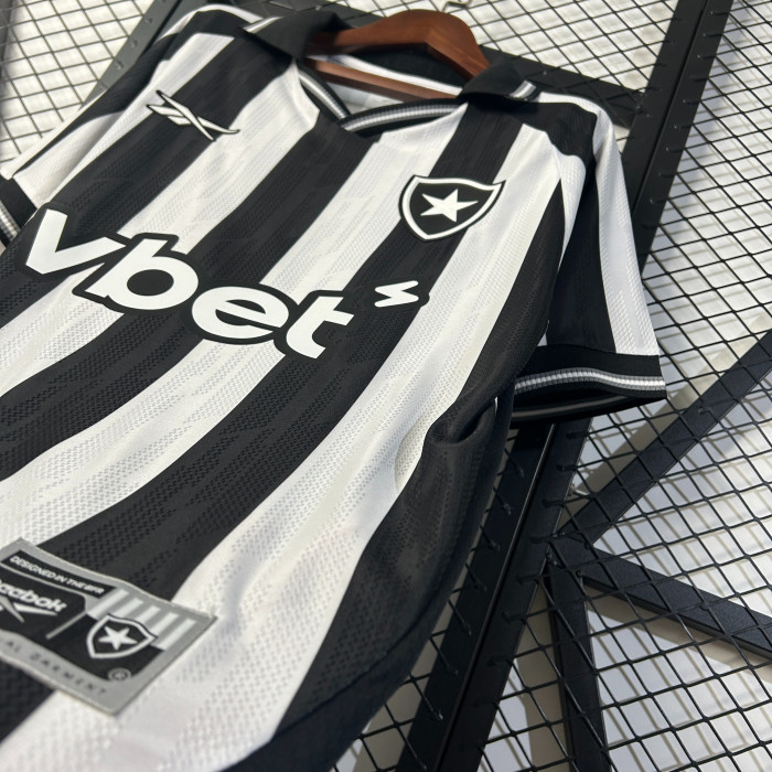 Fan Version 2025-2026 Botafogo Home Soccer Jersey Football Shirt