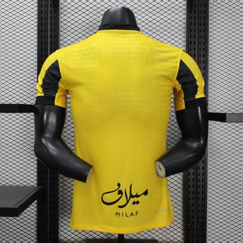 Player Version 2025-2026 Al-Ittihad Home Soccer Jersey Football Shirt