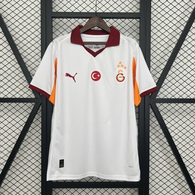 Fan Version 2025-2026 Galatasaray Away White Soccer Jersey Football Shirt