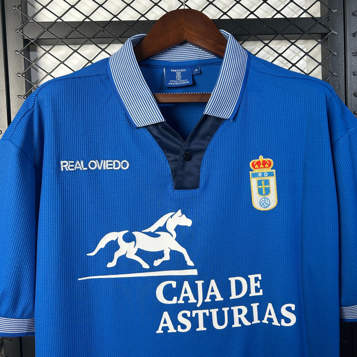 Retro Jersey 1996-1997 Real Oviedo Home Soccer Jersey Vintage Football Shirt