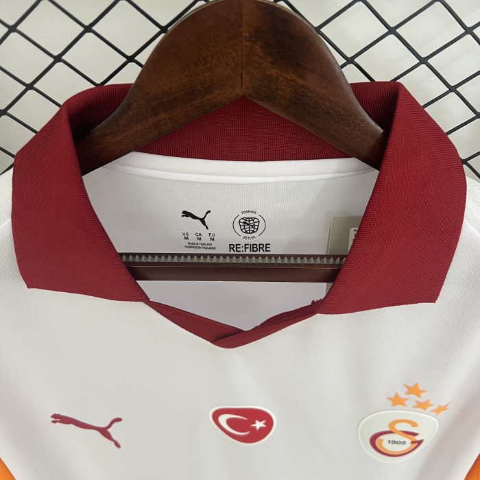 Fan Version 2025-2026 Galatasaray Away White Soccer Jersey Football Shirt