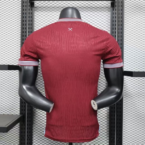 Player Version 2025-2026 West Ham United Home Soccer Jersey Football Shirt