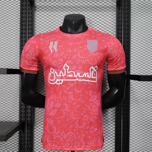 Player Version 2025 Palestine Pink Soccer Jersey FC Palestina Football Shirt