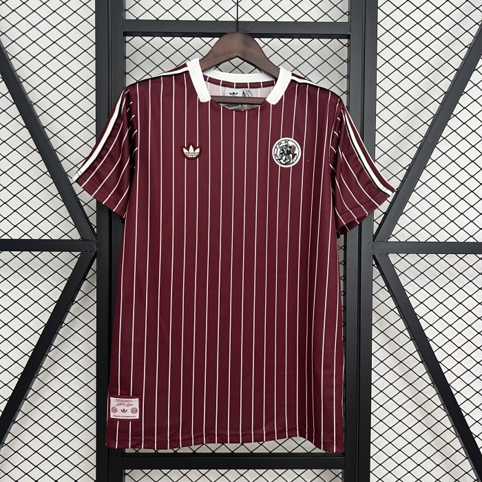 Retro Model 2025-2026 Ajax Red Soccer Training Jersey Football Shirt