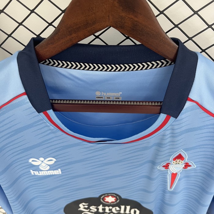 with Laliga Patch Fans Version 2025-2026 Celta de Vigo Home Soccer Jersey Football Shirt
