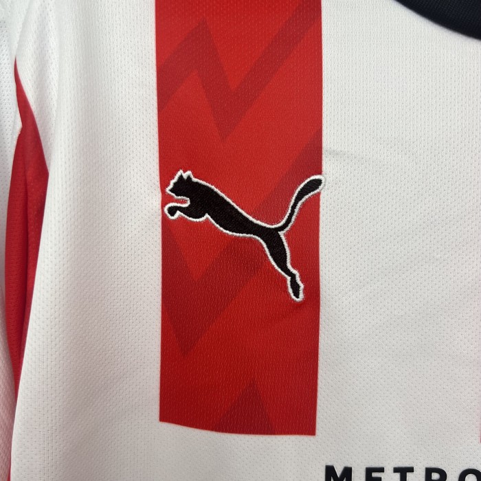 Fan Version 2025-2026 PSV Eindhoven Home Soccer Jersey Football Shirt