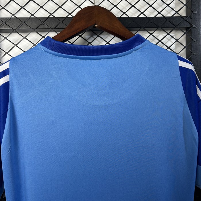 Fan Version 2025-2026 Atletico Madrid Blue Goalkeeper Soccer Jersey Football Shirt