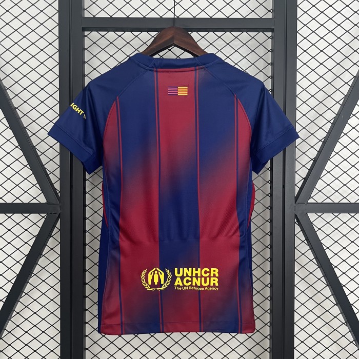 Women 2025-2026 Barcelona Home Soccer Jersey Girl Football Shirt