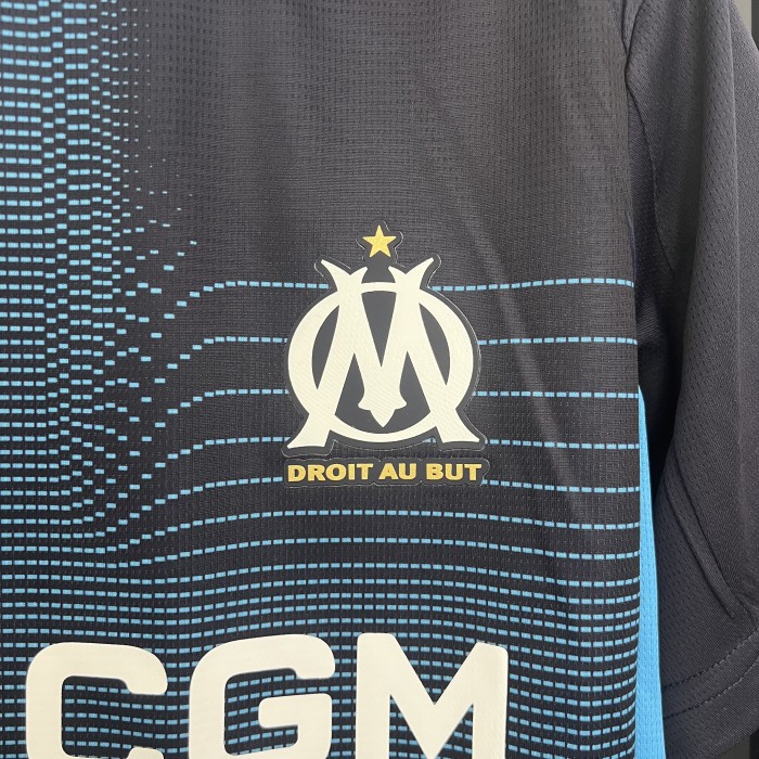 Fan Version 2025-2026 Olympique de Marseille Away Soccer Jersey Football Shirt